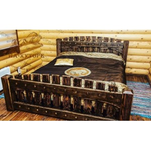 Деревянная кровать ручной работы К04
